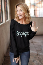 Engaged Off The Shoulder Shirt - Check out that ring!