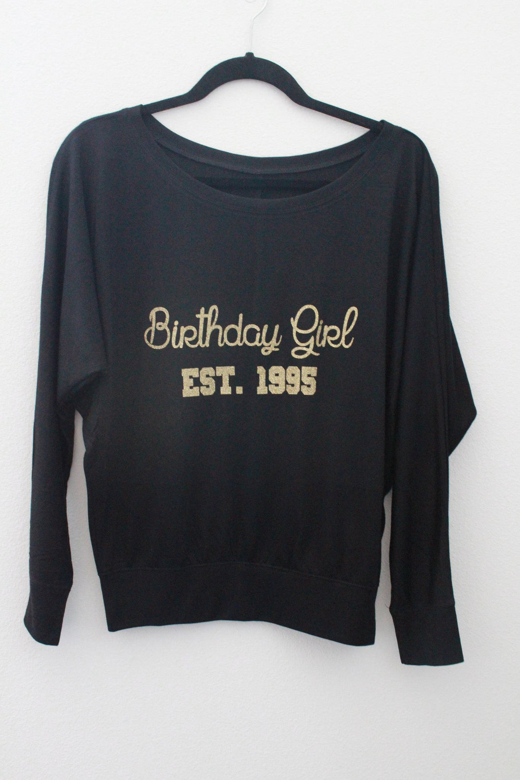 off the shoulder birthday shirt