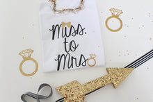 Miss to Mrs T-shirt Flat Lay 