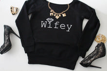 Shine Bright like a Diamond Wifey Slouchy Sweatshirt Flat Lay Arrangement