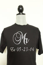 Mr and Mrs Shirts with Wedding Date - Mr