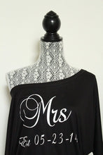 Mr and Mrs Shirts with Wedding Date - Mrs