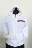I DO Bride Hoodie Purple Front