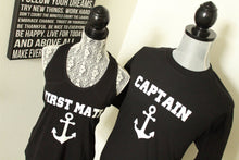 Mr and Mrs Nautical Shirts Displayed